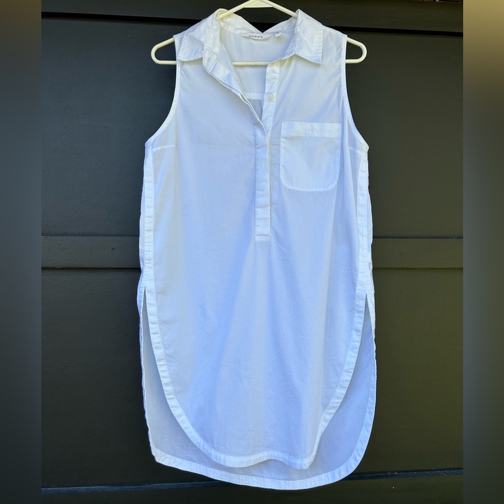 Women’s Athleta Long & Lean Popover Tunic In White